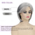 cheap Older Wigs-Short Gray Wigs for White Women Layered Mixed Grey Pixie Cut Wigs Short Wavy Silver Wigs Natural Synthetic Hair Wigs for Older Women