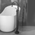 voordelige Badkranen-Badkraan - minimalistische Galvanisch verzilveren Vrijstaand Keramische ventiel Bath Shower Mixer Taps