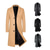 preiswerte Herren-Blazer &amp; -Anzüge-Herren Wintermantel Mantel Trenchcoat Outdoor Freizeitskleidung Herbst Winter Polyester warm Windundurchlässig Oberbekleidung Bekleidung Modisch Strassenmode Glatt Kargen Einreihiger Verschluss