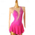 cheap Figure Skating Dresses-Figure Skating Dress Women&#039;s Girls&#039; Ice Skating Dress Orange Rose Red Patchwork Open Back Mesh High Elasticity Training Competition Skating Wear Classic Crystal / Rhinestone Long Sleeve Ice Skating