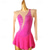cheap Figure Skating Dresses-Figure Skating Dress Women&#039;s Girls&#039; Ice Skating Dress Orange Rose Red Patchwork Open Back Mesh High Elasticity Training Competition Skating Wear Classic Crystal / Rhinestone Long Sleeve Ice Skating