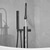 voordelige Badkranen-Badkraan - minimalistische Galvanisch verzilveren Vrijstaand Keramische ventiel Bath Shower Mixer Taps