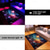 abordables Alfombras-Alfombra de luz negra Alfombra reactiva UV que brilla en la oscuridad Alfombra de cocina Alfombra antideslizante a prueba de aceite Trippy Galaxy Alfombra de sala de estar Alfombra interior y
