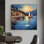 cheap Landscape Paintings-Handmade Oil Painting Canvas Wall Art Decor Original sailboat art Home Decor With Stretched FrameWithout Inner Frame Painting