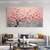 cheap Floral/Botanical Paintings-Handmade Oil Painting Canvas Wall Art Decor Pink Original Flowering tree Home Decor With Stretched FrameWithout Inner Frame Painting