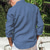abordables chemises en lin pour hommes-Homme Chemise Lin Chemise boutonnée Chemise décontractée Chemise de plage Noir Kaki Bleu de minuit manche longue Plein Col rabattu Printemps été Hawaïen Vacances Vêtement Tenue