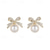 cheap Earrings-Women&#039;s Stud Earrings Vintage Style Bowknot Elegant Cute Stylish Luxury Sweet Earrings Jewelry White For Carnival Wedding Party 1 Pair