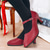 cheap Women&#039;s Heels-Women&#039;s Heels Pumps Vintage Shoes Comfort Shoes Party Outdoor Daily Kitten Heel Round Toe Elegant Vintage Fashion Leather Cowhide Buckle Ankle Strap Silver Dark Red Black