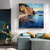 cheap Landscape Paintings-Handmade Oil Painting Canvas Wall Art Decor Original sailboat art Home Decor With Stretched FrameWithout Inner Frame Painting