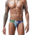 cheap Men&#039;s Swim Briefs-Men&#039;s Swim Briefs Beach Swimming Pool Party Breathable Quick Dry Drawstring Elastic Waist Graphic Short Sport Casual Activewear Blue Purple Micro-elastic