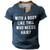 Χαμηλού Κόστους Ανδρικά 3D T-shirts-Γραφική Γράμμα Καθημερινά Ρετρό / Βίντατζ Κλασσικό Ανδρικά Πουκάμισο Henley Μπλουζάκι βάφλα Υπαίθρια Αθλήματα Causal Αργίες Κοντομάνικη μπλούζα Μαύρο Μπορντώ Θαλασσί Κοντομάνικο Χένλι Πουκάμισο