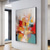 cheap Abstract Paintings-Handmade Oil Painting Canvas Wall Art Decoration Modern Abstract for Home Decor Rolled Frameless Unstretched Painting