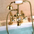 levne Vanové baterie-Vanová baterie - Moderní soudobé Galvanicky potažený Římská vana Keramický ventil Bath Shower Mixer Taps