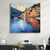 cheap Landscape Paintings-Handmade Oil Painting Canvas Wall Art Decor Original sailboat art Home Decor With Stretched FrameWithout Inner Frame Painting