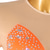 cheap Figure Skating Dresses-Figure Skating Dress Women&#039;s Girls&#039; Ice Skating Dress Orange Rose Red Patchwork Open Back Mesh High Elasticity Training Competition Skating Wear Classic Crystal / Rhinestone Long Sleeve Ice Skating