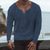 billiga Casual T-shirts för män-Herr T-shirt Långärmad tröja Slät V-hals Gata Sport Långärmad Button-Down Kläder Mode Designer Ledigt Bekväm