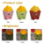 cheap Nursery Night Lights-Cartoon Creative French Fries Night Light USB Rechargeable Touch Control Night Lamp Desktop Ornaments for Kid&#039;s Birthday Gift  1PC