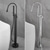 voordelige Badkranen-Badkraan - minimalistische Galvanisch verzilveren Vrijstaand Keramische ventiel Bath Shower Mixer Taps