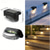 cheap Outdoor Wall Lights-4pcs Solar Outdoor Deck Lights Waterproof Courtyard Garden Scenic Villa Park Light Balcony Stairs Wall And Railings Decorated With Solar Night Lights