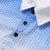 abordables Polo géométrique pour homme-Homme Polos de Sport Chemise de golf Occasionnel Fête Revers Manche Courte Mode Basique Dégradé Boutons Été Coupe régulière Noir Blanche Polos de Sport