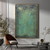 cheap Abstract Paintings-Handmade Oil Painting Canvas Wall Art Decoration Modern Nordic Minimalism Green Texture for Home Decor Rolled Frameless Unstretched Painting