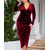 cheap Dresses-Retro Vintage 1950s 1960s Dress Masquerade Pencil Dress Normal V Neck Fancy Dress Women&#039;s Masquerade Party Bachelorette Party Adults&#039; Dress Homecoming Dresses