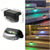 cheap Outdoor Wall Lights-4pcs Solar Outdoor Deck Lights Waterproof Courtyard Garden Scenic Villa Park Light Balcony Stairs Wall And Railings Decorated With Solar Night Lights
