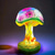 cheap Table Lamps-Mushroom Table Lamp, Simulated Stained Glass Night Light, Bohemian Resin Decorative Bedside Lamp, for Bedroom Living Room Home Office, Decor Gift