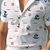 Недорогие Гавайские рубашки-Яхты На каждый день Муж. Рубашка на открытом воздухе Для улицы На каждый день Лето кубинский воротник С короткими рукавами Белый Синий Лиловый S M L Рубашка