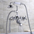 levne Vanové baterie-Vanová baterie - Moderní soudobé Galvanicky potažený Římská vana Keramický ventil Bath Shower Mixer Taps