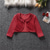 cheap Sweaters &amp; Cardigans-Kids Girls&#039; Cardigan Solid Color School Long Sleeve Button Active Cotton 4 years+ Spring Red plus velvet White plus velvet Black