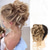 cheap Chignons-Messy Bun Hair Piece Messy Hair Bun Scrunchies for Women Tousled Updo Bun Synthetic Wavy Curly Chignon Ponytail Hairpiece for Daily Wear