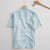 رخيصةأون قمصان الكتان الرجالية-100% كتان رجالي قميص قميص كتان قميص الشاطئ أزرق كم قصير طراز مربعاتArgyle Lapel الصيف الأماكن المفتوحة مناسب للبس اليومي ملابس