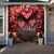 cheap Wall Tapestries-Wedding Outdoor Decorations Garage Door Cover Banner Heart Roses Large Backdrop Decoration for Outdoor Garage Door Home Wall Decorations Event Party Parade