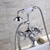 levne Vanové baterie-Vanová baterie - Moderní soudobé Galvanicky potažený Římská vana Keramický ventil Bath Shower Mixer Taps