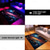 abordables Alfombras-Alfombra de luz negra Alfombra reactiva UV que brilla en la oscuridad Alfombra de cocina Alfombra antideslizante a prueba de aceite Trippy Galaxy Alfombra de sala de estar Alfombra interior y