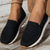 cheap Women&#039;s Sneakers-Women&#039;s Sneakers Slip-Ons Comfort Shoes Daily Flat Heel Round Toe Fashion Casual Comfort Walking Tissage Volant Loafer Black Dark Blue Beige