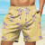 ieftine Pantaloni scurți de plajă-Bărbați Pantaloni Scurti Pantaloni Scurți de Înot Boxeri înot Cordon cu căptușeală din plasă Talie elastică Copac de cocos Uscare rapidă Scurt Concediu Plajă Hawaiană Casual Roz Îmbujorat Albastru