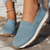 cheap Women&#039;s Sneakers-Women&#039;s Sneakers Slip-Ons Comfort Shoes Daily Flat Heel Round Toe Fashion Casual Comfort Walking Tissage Volant Loafer Black Dark Blue Beige