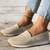 cheap Women&#039;s Sneakers-Women&#039;s Sneakers Slip-Ons Comfort Shoes Daily Flat Heel Round Toe Fashion Casual Comfort Walking Tissage Volant Loafer Black Dark Blue Beige