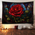 cheap Art Tapestries-Valentine's Day Stained Glass Rose Hanging Tapestry Wall Art Large Tapestry Mural Decor Photograph Backdrop Blanket Curtain Home Bedroom Living Room Decoration