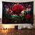 cheap Art Tapestries-Valentine's Day Stained Glass Rose Hanging Tapestry Wall Art Large Tapestry Mural Decor Photograph Backdrop Blanket Curtain Home Bedroom Living Room Decoration