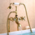 levne Vanové baterie-Vanová baterie - Moderní soudobé Galvanicky potažený Římská vana Keramický ventil Bath Shower Mixer Taps