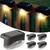 cheap Outdoor Wall Lights-4pcs Solar Outdoor Deck Lights Waterproof Courtyard Garden Scenic Villa Park Light Balcony Stairs Wall And Railings Decorated With Solar Night Lights