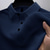 voordelige Klassieke polo voor heren-Voor heren Wafel poloshirt Polo&#039;s met knopen Casual Sport Revers Korte mouw Modieus Oude geldstijl Effen Gebreid Zomer Normale pasvorm Zwart Wit Marineblauw Khaki Donkerblauw Grijs Wafel poloshirt