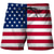 ieftine Pantaloni scurți de plajă-Bărbați Pantaloni Scurti Pantaloni Scurți de Înot Boxeri înot Cordon cu căptușeală din plasă Talie elastică Steagul american Uscare rapidă Scurt Concediu Plajă Hawaiană Casual Roșu Vin Roșu-aprins
