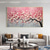 cheap Floral/Botanical Paintings-Handmade Oil Painting Canvas Wall Art Decor Pink Original Flowering tree Home Decor With Stretched FrameWithout Inner Frame Painting