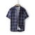 preiswerte Leinenhemden für Herren-100% Leinen Herren Hemd leinenhemd Knopfhemd Weiß Marineblau Kurzarm Plaid Kargen Sommer Outdoor Täglich Bekleidung