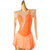cheap Figure Skating Dresses-Figure Skating Dress Women&#039;s Girls&#039; Ice Skating Dress Orange Rose Red Patchwork Open Back Mesh High Elasticity Training Competition Skating Wear Classic Crystal / Rhinestone Long Sleeve Ice Skating
