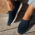 cheap Women&#039;s Sneakers-Women&#039;s Sneakers Slip-Ons Comfort Shoes Daily Flat Heel Round Toe Fashion Casual Comfort Walking Tissage Volant Loafer Black Dark Blue Beige